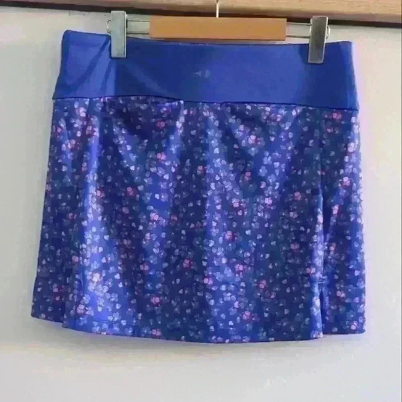 GRAND SLAM  | Women's Blue/Pink Golf Pleated Skort - Picture 6 of 8